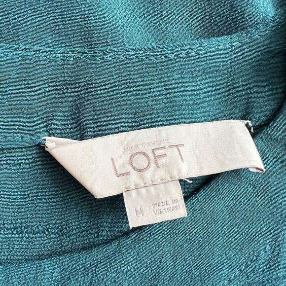 Ann Taylor Loft Green Knee Length Sleeveless Dress, M - Picture 4 of 5